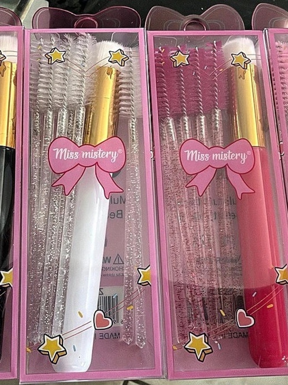 Miss mystery Makeup Brush Sets Pink & Black NWT